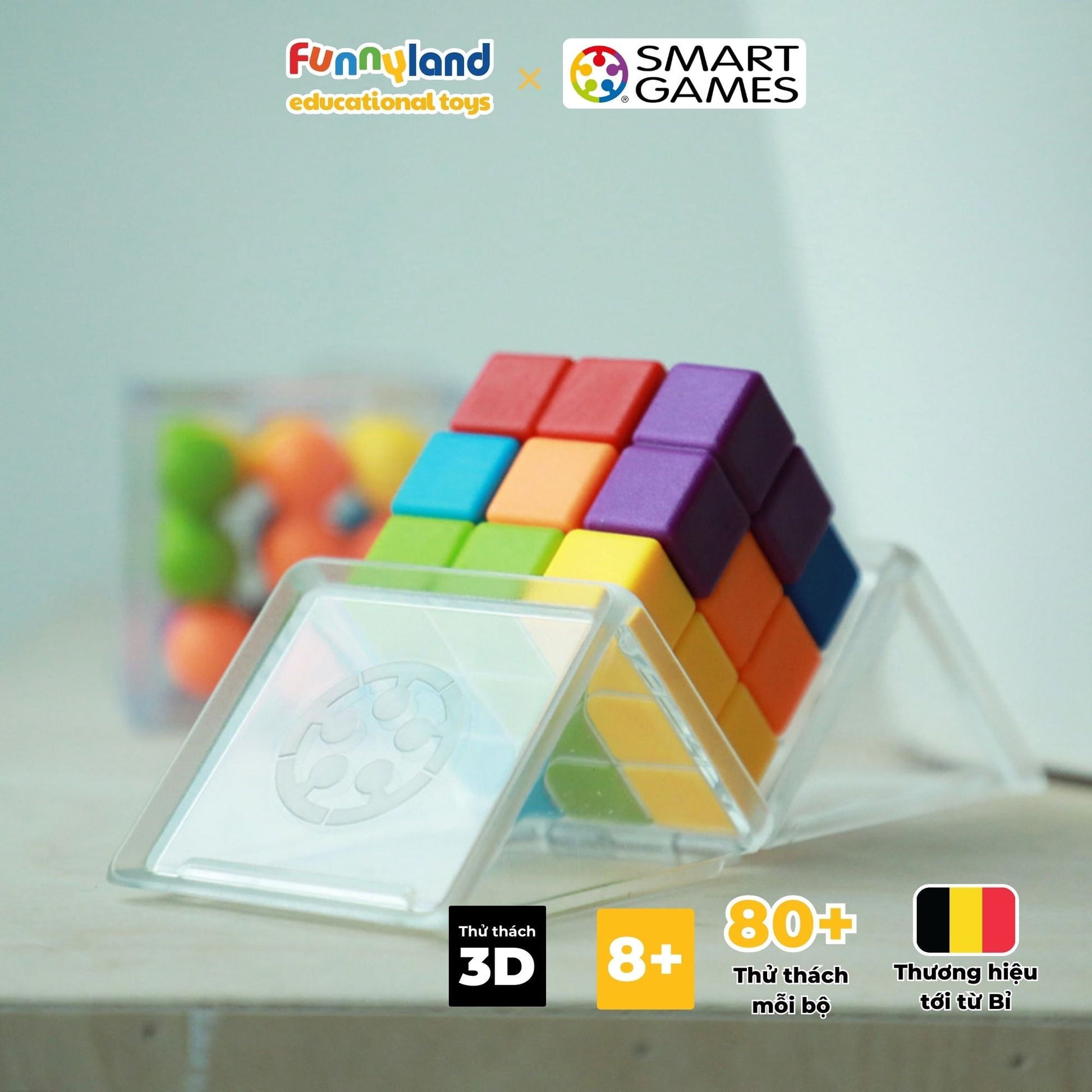 Đồ chơi trí tuệ Smartgames Thử Thách Cube Puzzler GO
