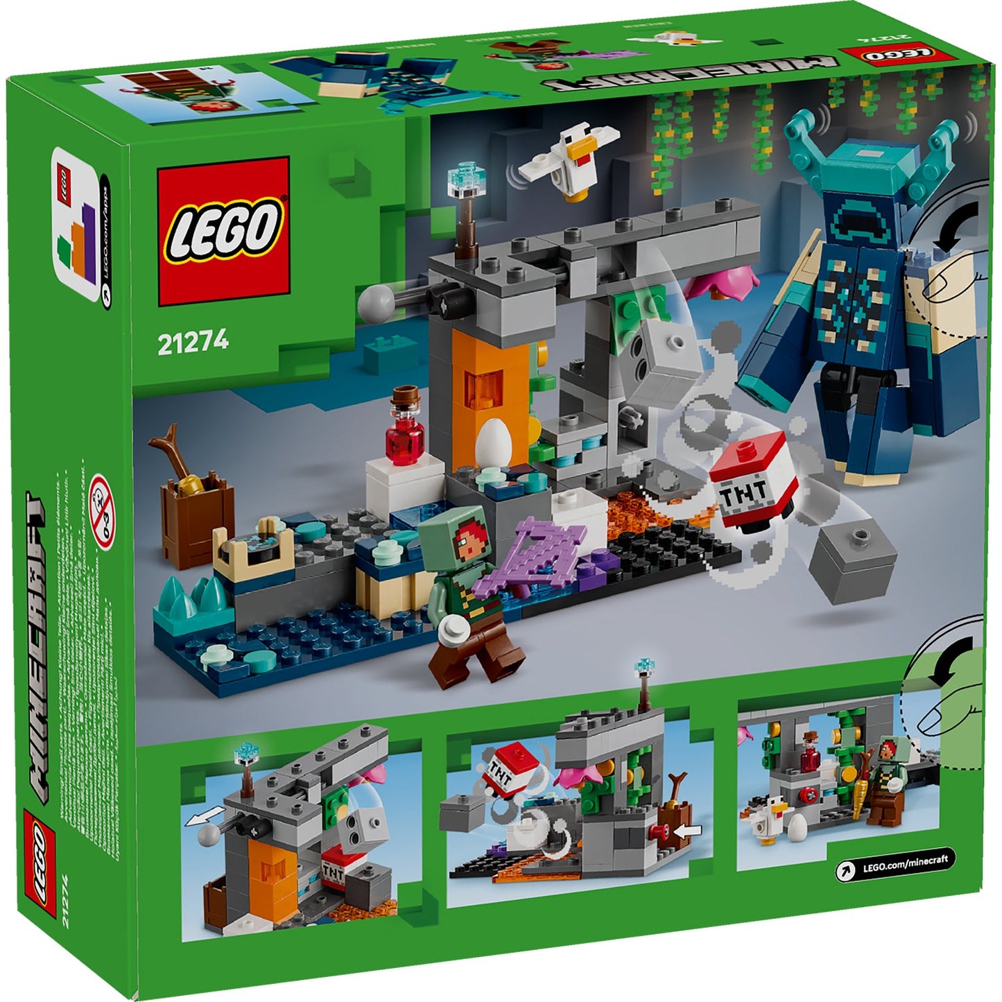 LEGO® Minecraft® The Warden Encounter - Đồ Chơi Lắp Ráp Trận Chiến Warden 21274