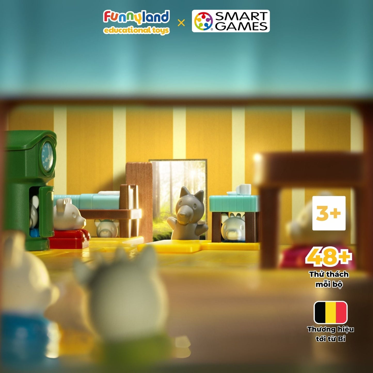 Đồ chơi trí tuệ Smartgames Thử thách Wolf & The 7 Goats