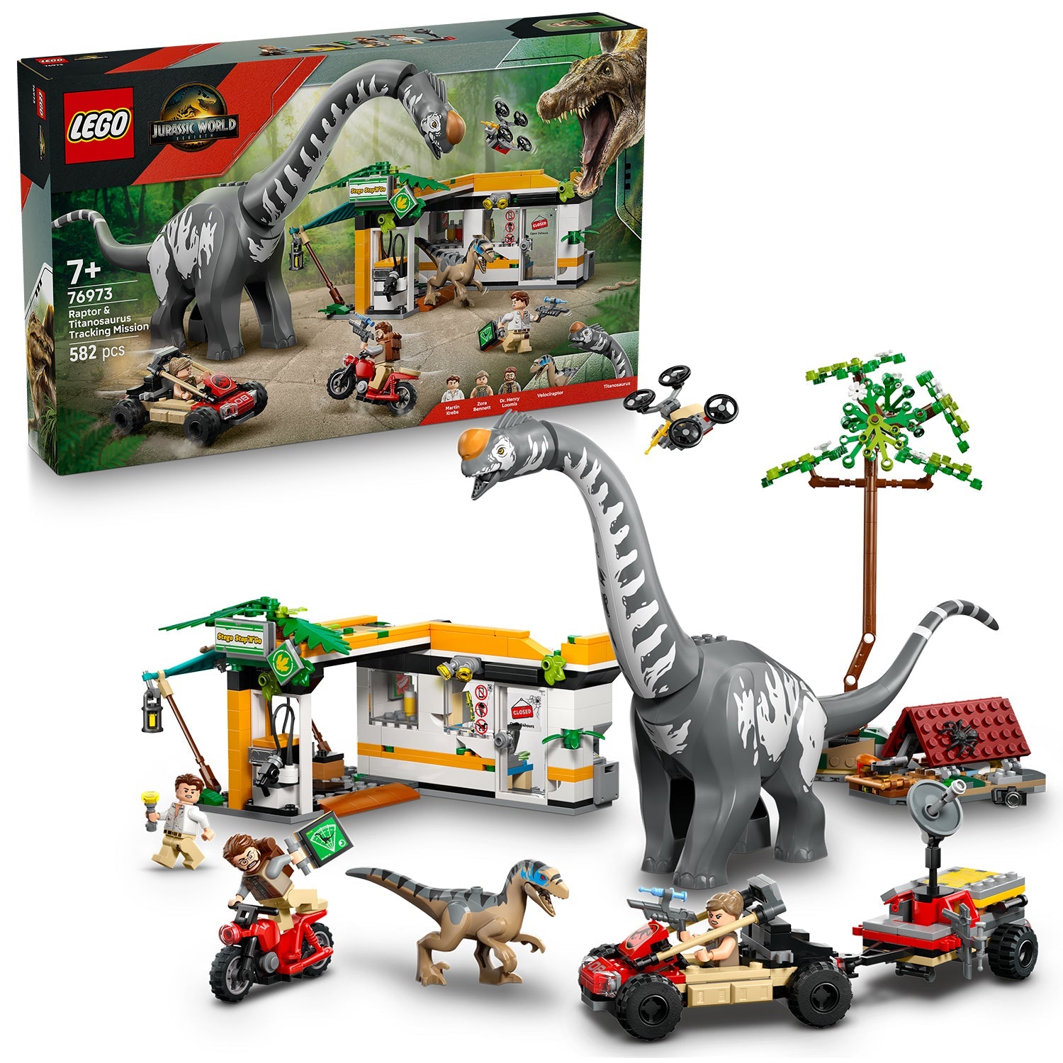 LEGO® Jurassic World Raptor & Titanosaurus Tracking Mission - Bộ Lắp Ráp Khủng Long (76973) - LEGO LEGO - ảnh 1 - LEGO Sets