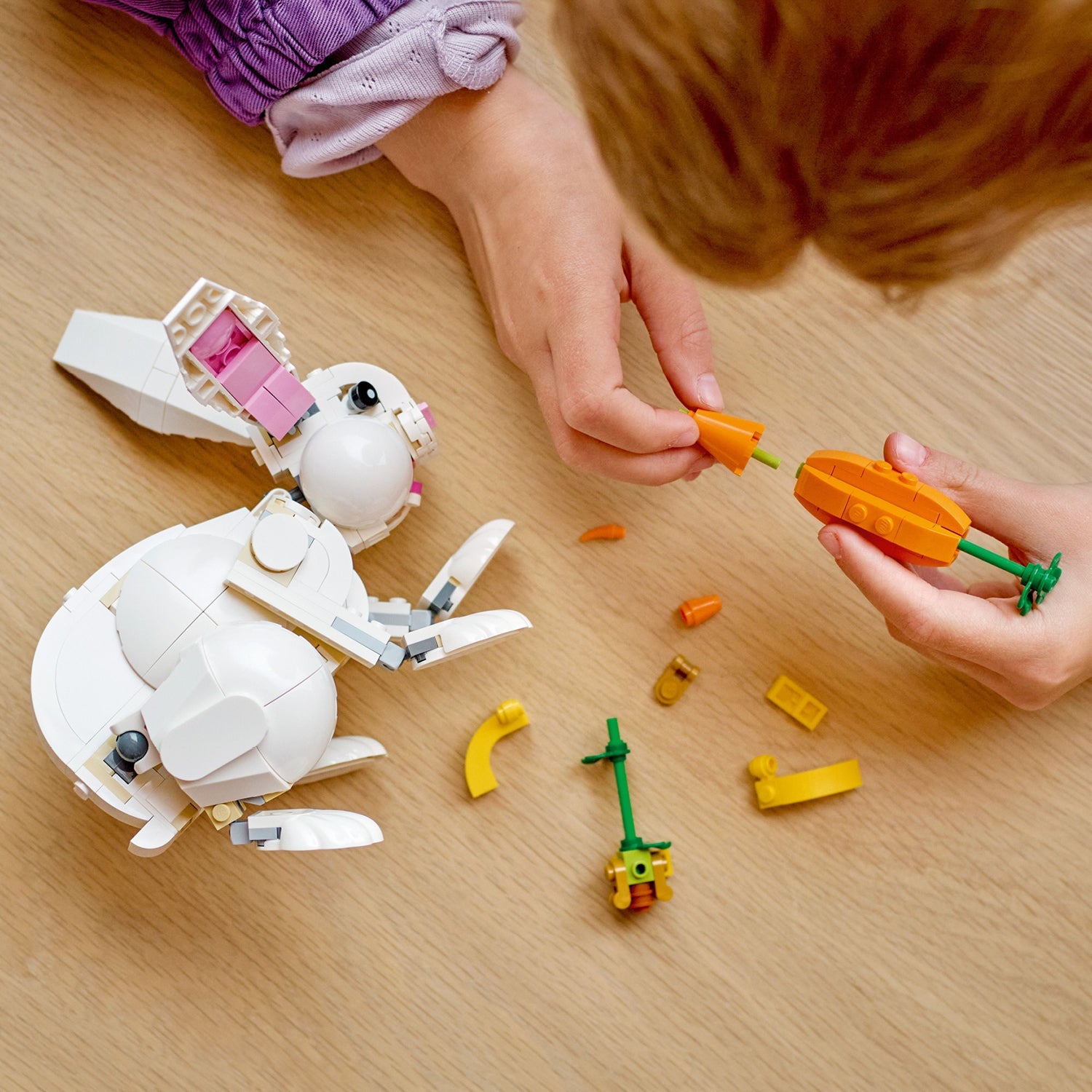 LEGO® Creator 3-in-1 White Rabbit - Bộ Lắp Ráp Đồ Chơi Động Vật 3 Trong 1 LEGO 31133 - Hình ảnh bổ sung 4