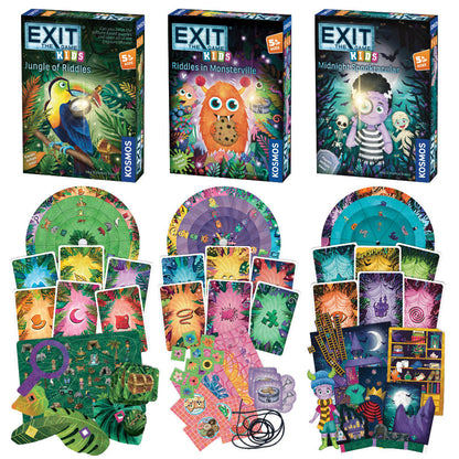 EXIT Game Kids Three-Pack Bundle - Bộ 3 Trò Chơi Giải Đố Thoát Hiểm Cho Bé - Thames & Kosmos - Hình ảnh chi tiết 2