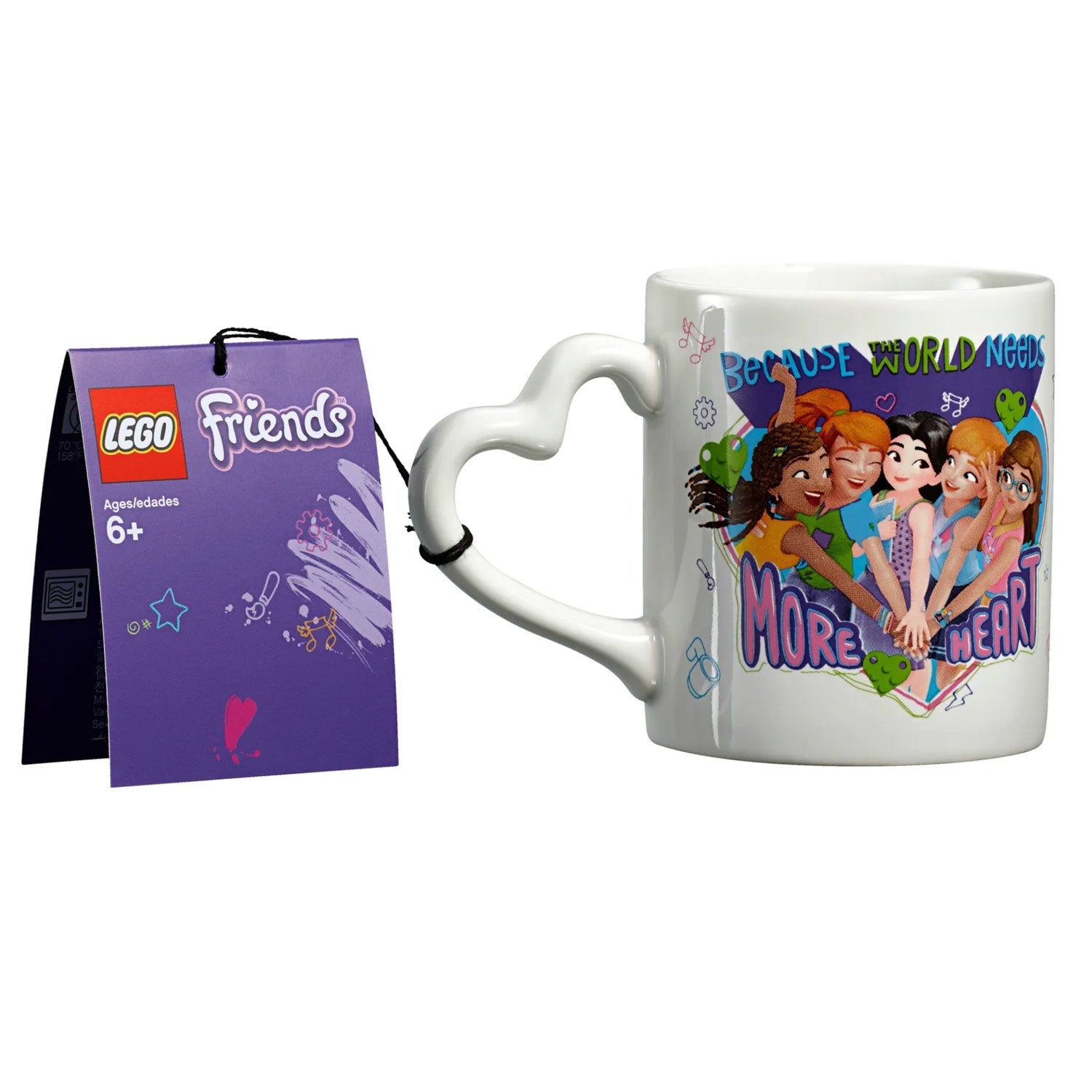 Ceramic Mug - Ly Sứ Tay Cầm Hình Trái Tim LEGO Friends 853891 - Hình ảnh sản phẩm