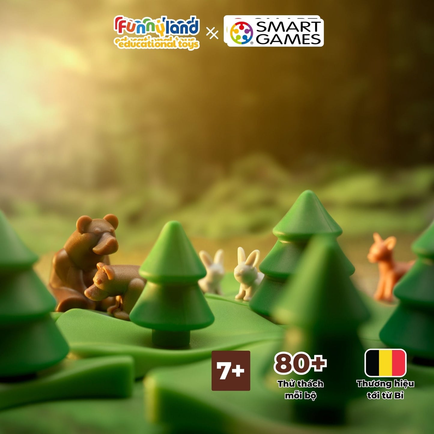 Đồ chơi thông minh Smartgames Thử Thách Bánh Xe Rừng Xanh