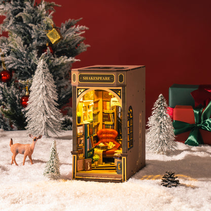 Rolife Book Nook Kit- Shakespeare-Inspired DIY Bookstore - Mô hình gỗ 3D DIY - Rolife TGB07