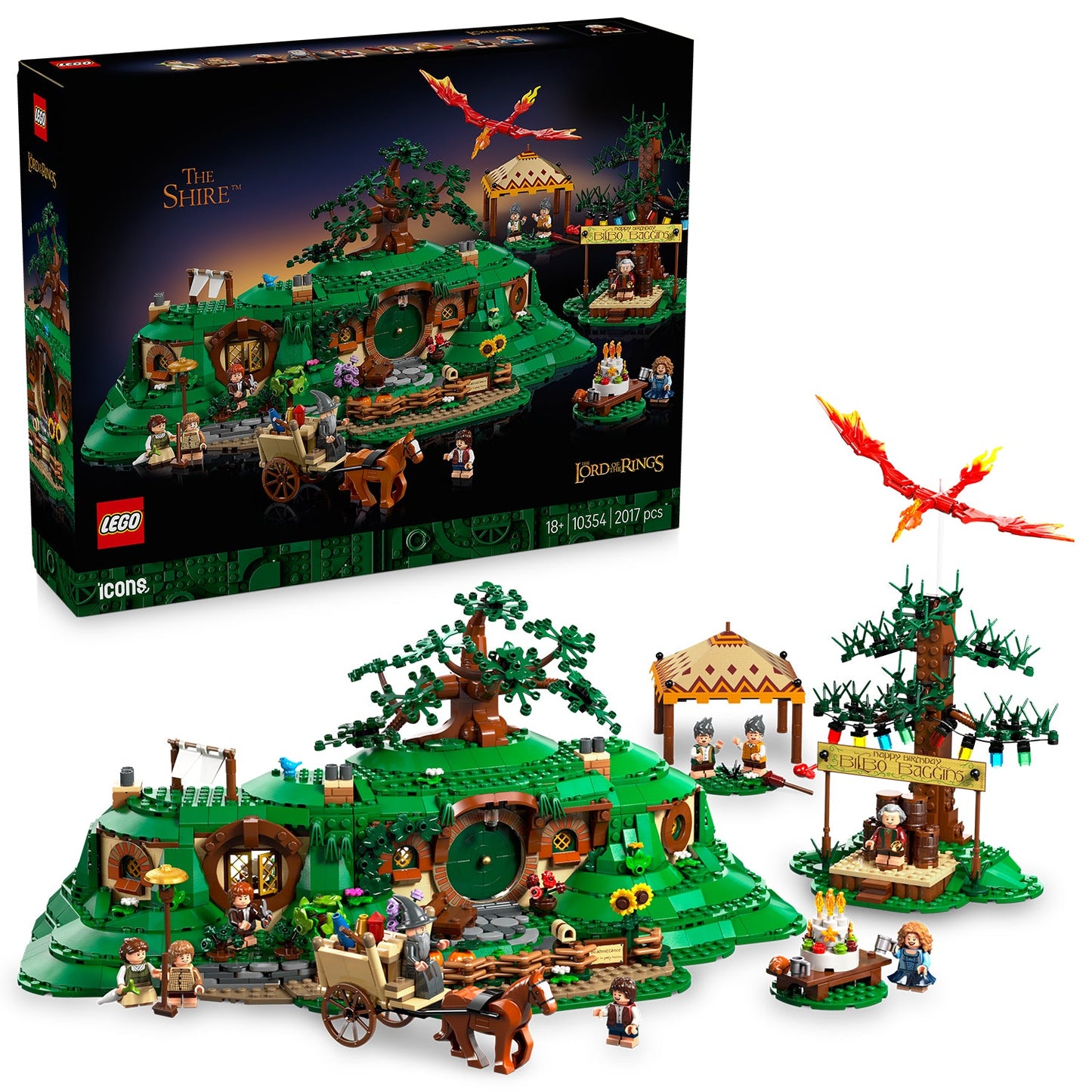 LEGO® ICONS™ The Lord of the Rings: The Shire™ - Bộ lắp ráp Chúa tể những chiếc nhẫn - LEGO 10354