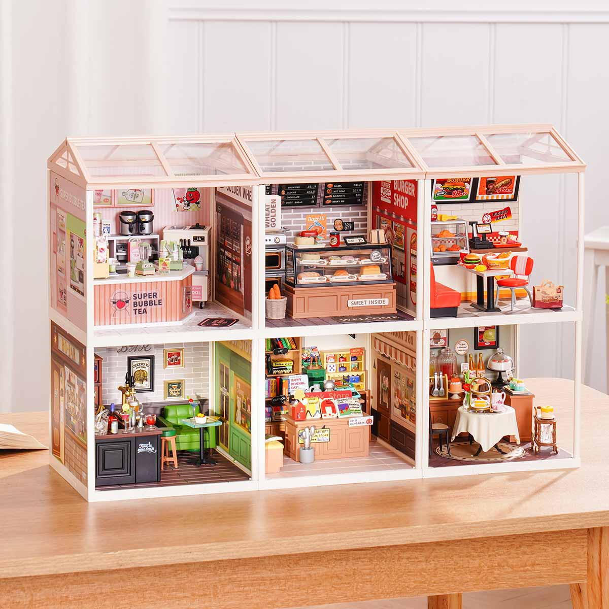 Rolife Super Creator Series - 6 in 1 Six Grid - Mô hình nhà gỗ DIY thu nhỏ - Rolife