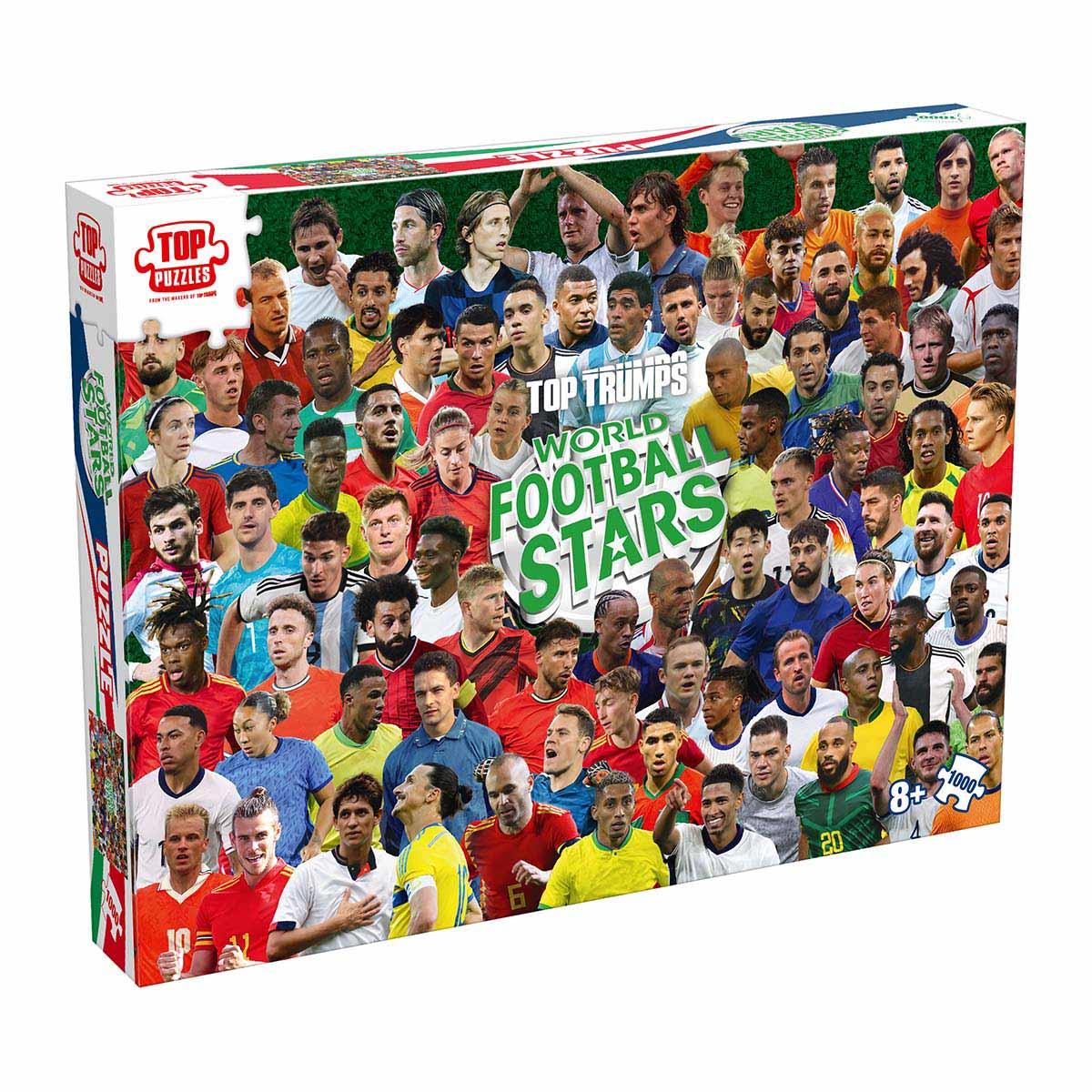 World Football Stars 1000 Piece Jigsaw Puzzle (New) - Bộ Xếp Hình 1000 Mảnh Bóng Đá - Winning Moves - Hình ảnh sản phẩm