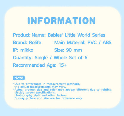 Rolife Mikko Babies Blind Box - Mô hình nhân vật Art Toy bất ngờ - Rolife