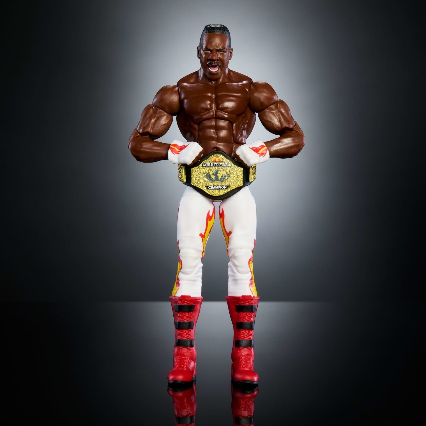 WWE Elite Collection Monday Night War Booker T Action Figure & Golga Build-A-Figure Parts