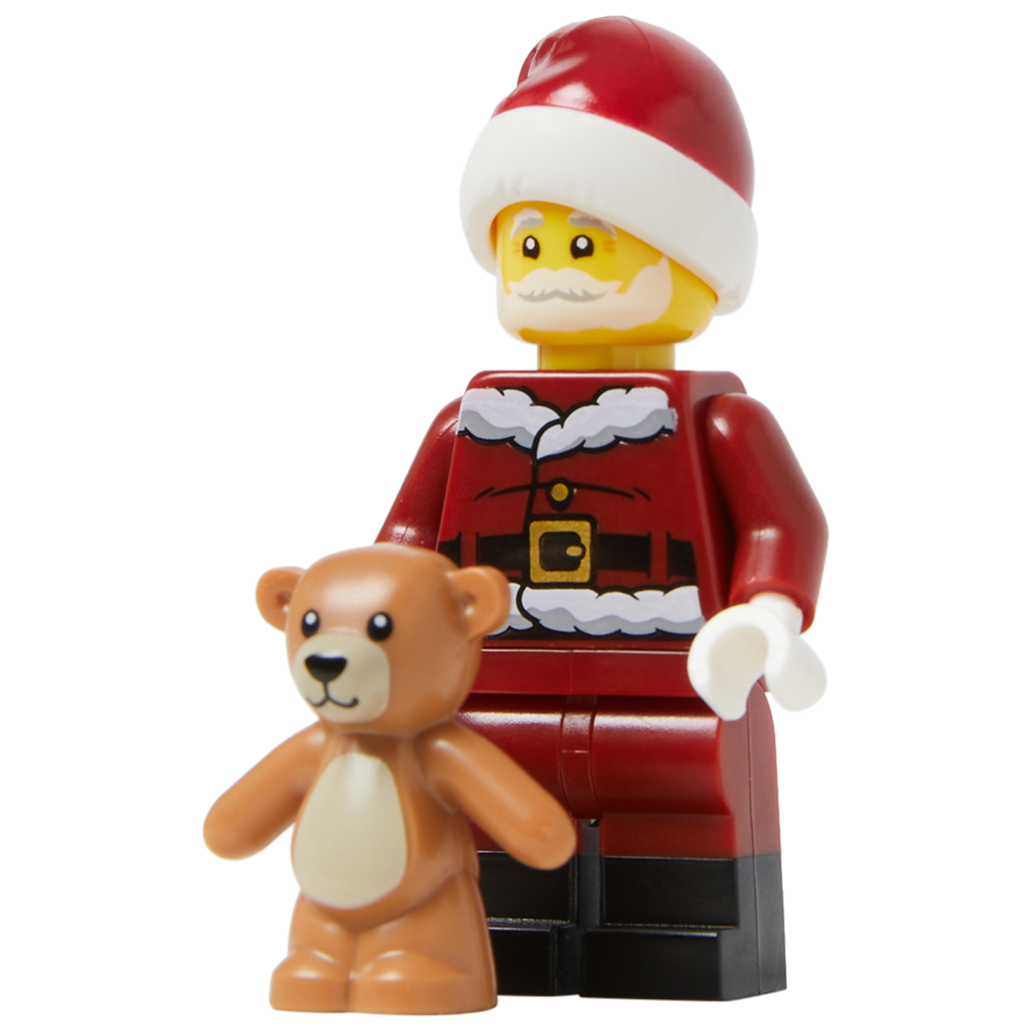 Minifigure Happy Santa with a Teddy Bear - Mô hình Ông già Noel và Gấu bông LEGO - Hình ảnh chi tiết 2