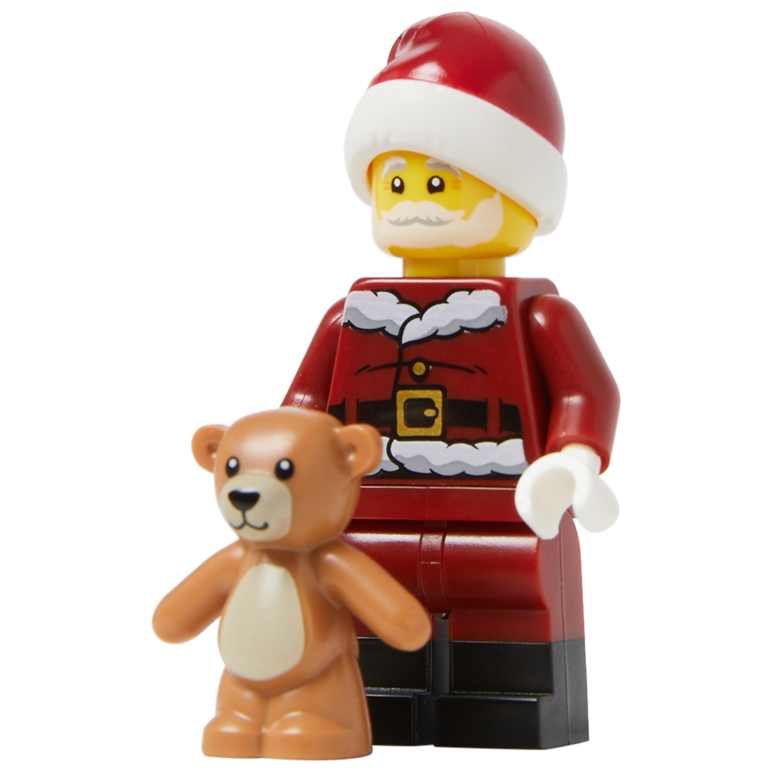 Minifigure Happy Santa with a Teddy Bear - Mô hình Ông già Noel và Gấu bông LEGO - Hình ảnh chi tiết 2
