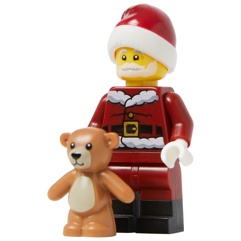 Minifigure Happy Santa with a Teddy Bear - Mô hình Ông già Noel và Gấu bông LEGO - Hình ảnh sản phẩm