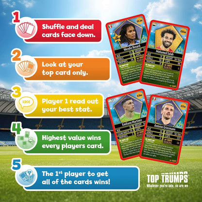 World Football Stars Top 200 - Pack 4 Top Trumps Card Game - Thẻ Bài Bóng Đá Cao Cấp - Winning Moves - Hình ảnh bổ sung 5