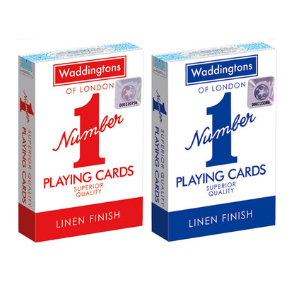 Classic Twin Pack Waddingtons Number 1 Playing Cards - Bộ 2 Bộ Bài Tây Cao Cấp - Waddingtons - Hình ảnh sản phẩm