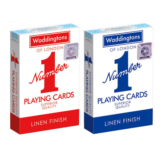 Classic Twin Pack Waddingtons Number 1 Playing Cards - Bộ 2 Bộ Bài Tây Cao Cấp - Waddingtons - Hình ảnh sản phẩm