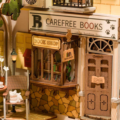 Mô Hình Lắp Ráp Gỗ Book Nook Rolife Sunshine Town TGB02 - Hình ảnh bổ sung 4