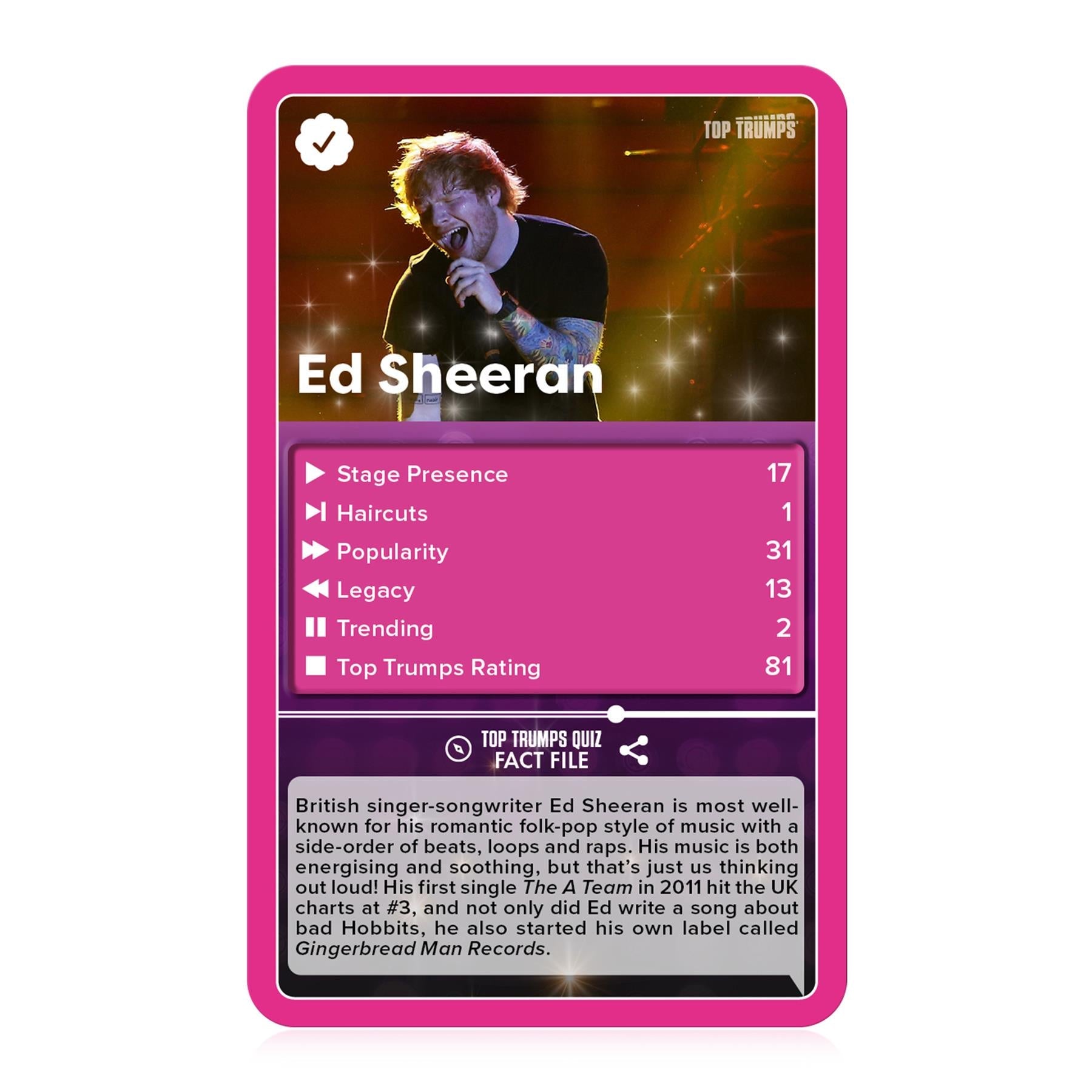 Popstars Top Trumps Card Game - Ultimate Music Battle - Trò chơi thẻ bài âm nhạc Winning Moves - Hình ảnh chi tiết 2