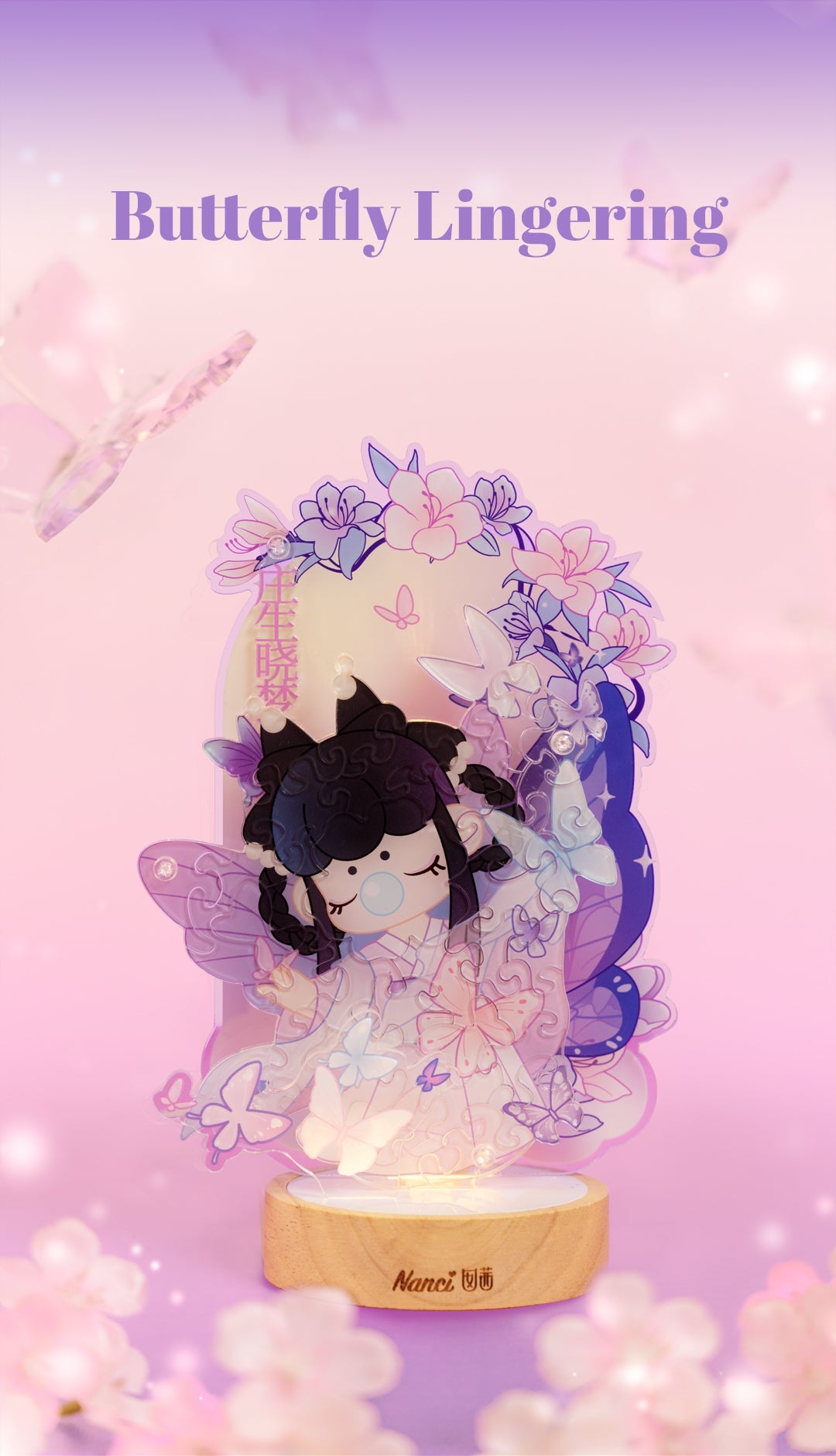 Rolife Rose Sniffing 3D Puzzle Night Light (PTY002) - Đèn ngủ mô hình lắp ráp 3D Acrylic - Rolife