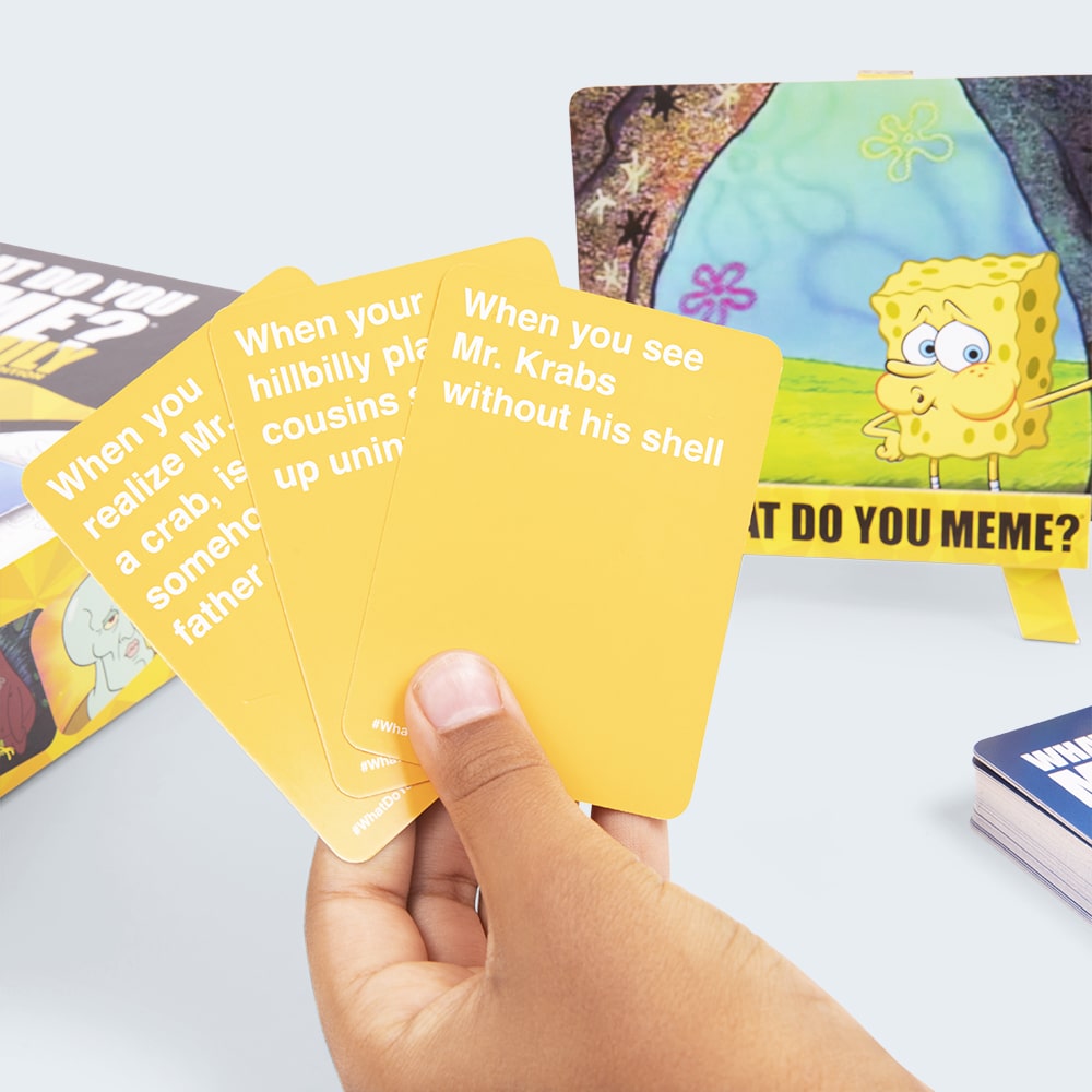 What Do You Meme?® SpongeBob Family Edition Card Game - Board Game Gia Đình Hài Hước Relatable