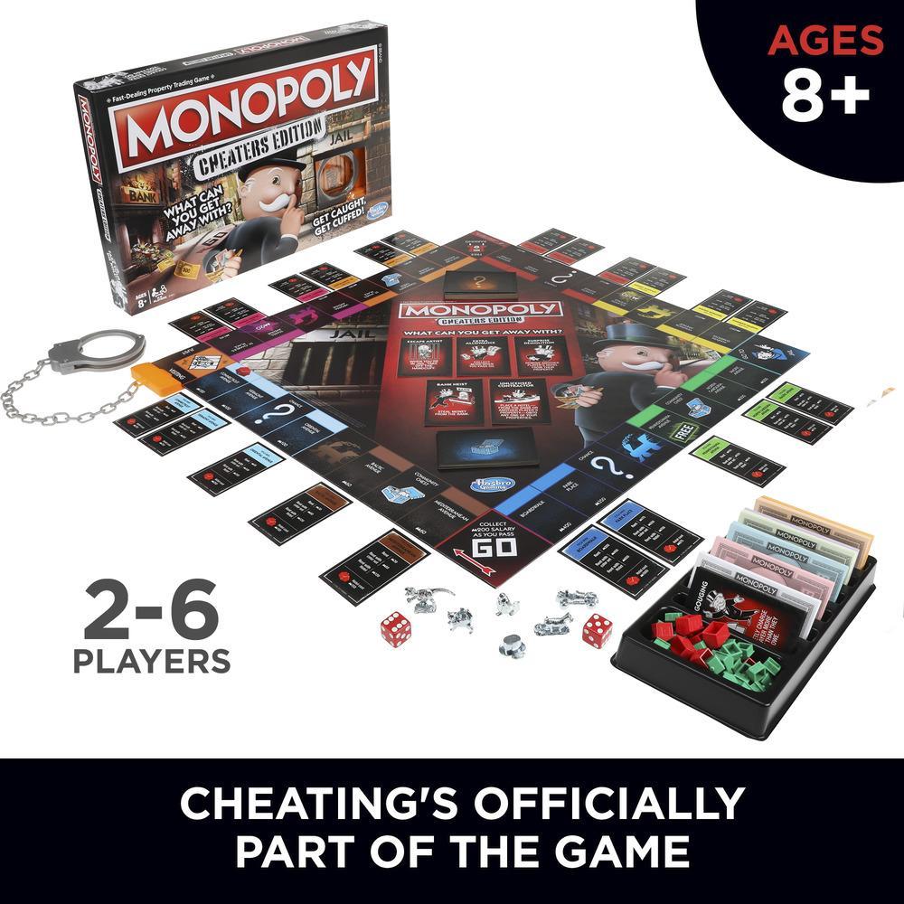 Cờ Tỷ Phú Monopoly Cheaters Edition - Phiên Bản Phá Luật (Kèm Còng Tay)