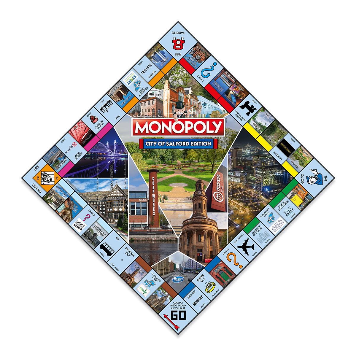 Salford Monopoly Board Game - Cờ Tỷ Phú Phiên Bản Salford - Winning Moves - Hình ảnh chi tiết 2