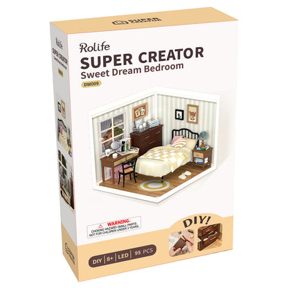 Rolife Sweet Dream Bedroom DW009 - Mô hình nhà nhựa tí hon DIY - Rolife Super Creator