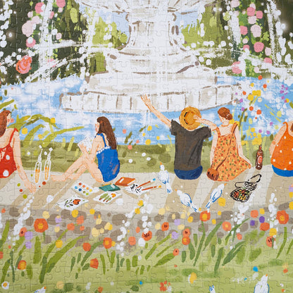 Rolife 1000 Piece Jigsaw Puzzle - Afternoon Fountain PT001 - Bộ Ghép Hình 1000 Mảnh - Rolife