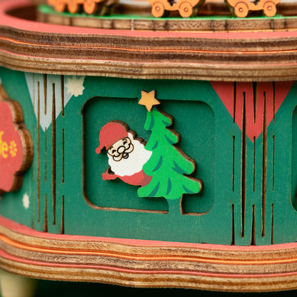 Rolife DIY Music Box - Christmas Town AM46 - Mô hình hộp nhạc gỗ lắp ráp - Rolife AM46