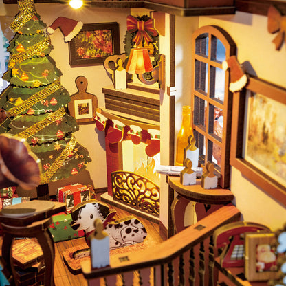 Rolife DIY Book Nook Insert - Christmas Indoor Scene TGC07 - Mô hình gỗ 3D lắp ráp - Rolife