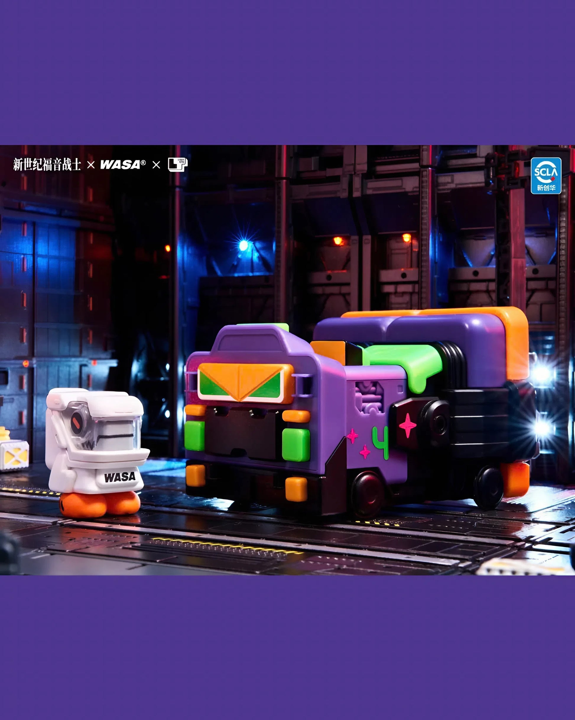 EVANGELION x WASA Super Train Combined Robot EVA206 Series - Mô Hình Robot Biến Hình - Wasa Toys - Hình ảnh bổ sung 5