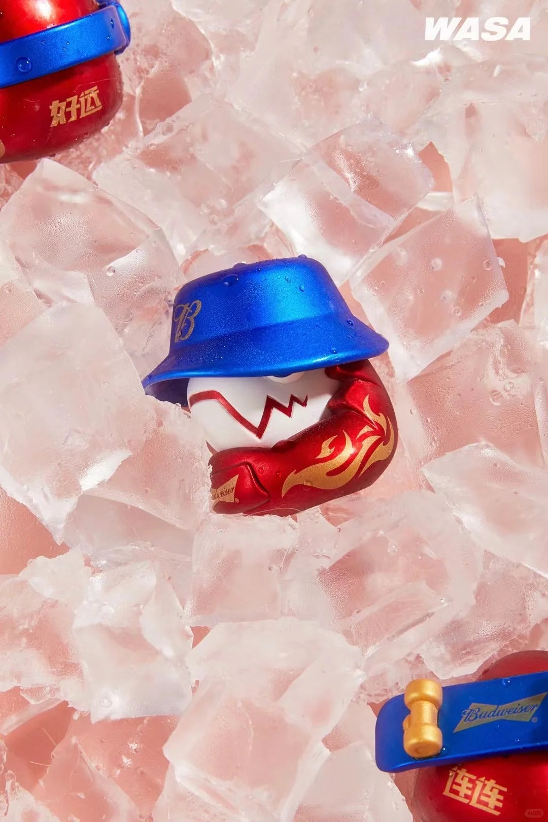 Budweiser x Wasa Chameleon - Mô hình Blind Box Art Toy chính hãng Wasa Toys