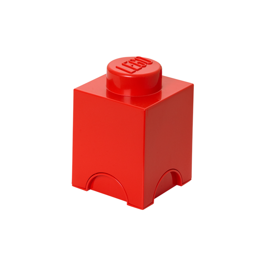 LEGO Storage Brick 1 Stud Square - Red - Hộp Đựng Đồ LEGO 1 Nút Hình Vuông - LEGO - Góc nhìn khác 3