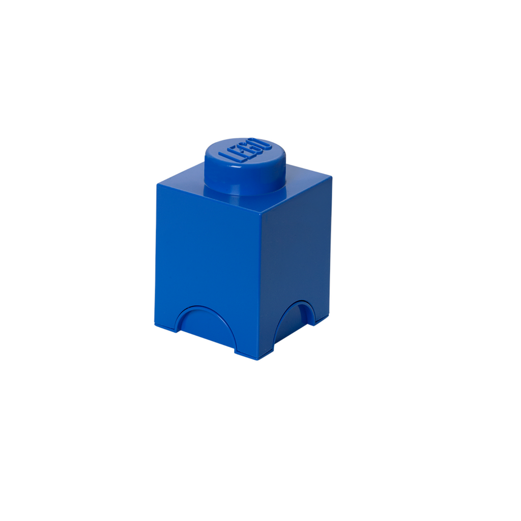 LEGO Storage Brick 1 Stud Square - Blue - Hộp Đựng LEGO Xếp Chồng Chính Hãng - Góc nhìn khác 3