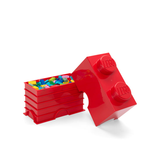 LEGO Storage Brick 2 Stud - Red - Hộp Đựng Gạch LEGO 2 Nút - LEGO - Hình ảnh chi tiết 2