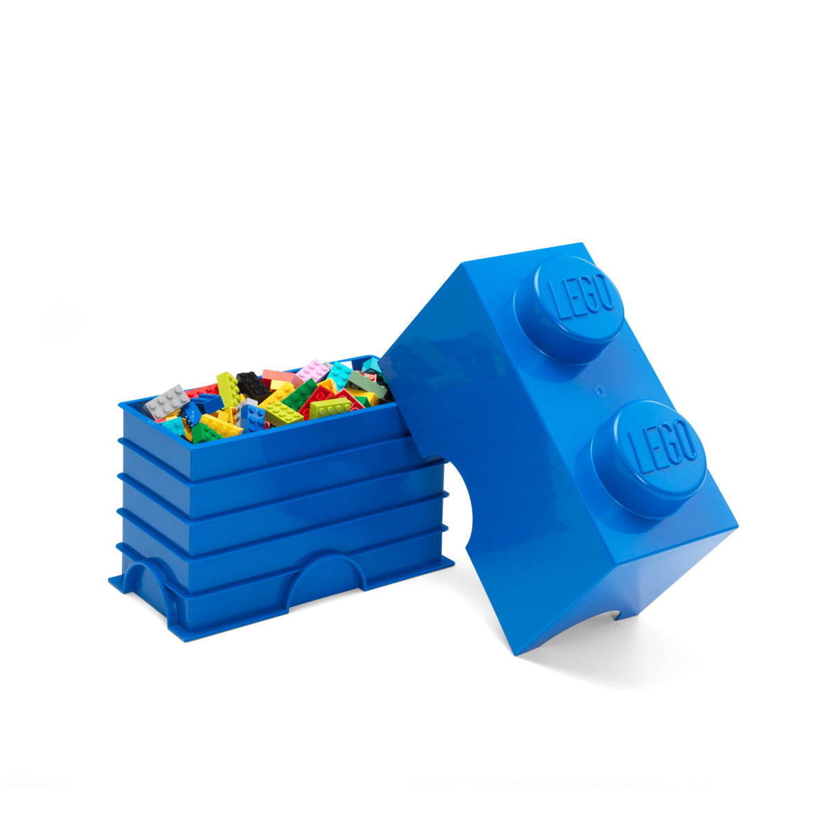 LEGO Storage Brick 2 Stud - Blue Hộp Lưu Trữ Đồ Chơi 2 Nút LEGO - Hình ảnh chi tiết 2