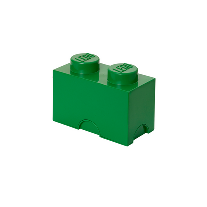 LEGO Storage Brick 2 Stud - Dark Green - Hộp đựng đồ chơi LEGO chính hãng - LEGO - Hình ảnh chi tiết 2