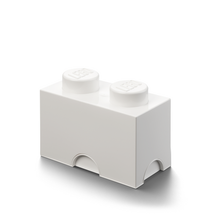 LEGO Storage Brick 2 Stud - White - Hộp Đựng LEGO Hình Viên Gạch 2 Nút - Hình ảnh chi tiết 2