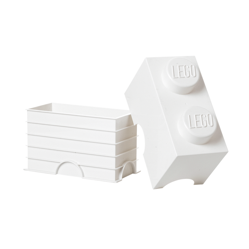 LEGO Storage Brick 2 Stud - White - Hộp Đựng LEGO Hình Viên Gạch 2 Nút - Hình ảnh bổ sung 4