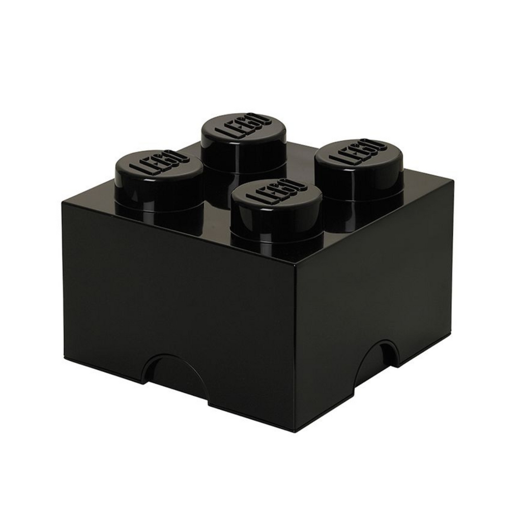 LEGO Storage Brick 4 Stud - Black - Hộp Đựng Đồ Chơi LEGO Chính Hãng - Hình ảnh chi tiết 2