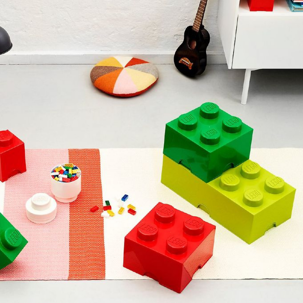 LEGO Storage Brick 4 Stud - Dark Green - Hộp đựng đồ chơi LEGO 4 nút chính hãng - Hình ảnh bổ sung 6