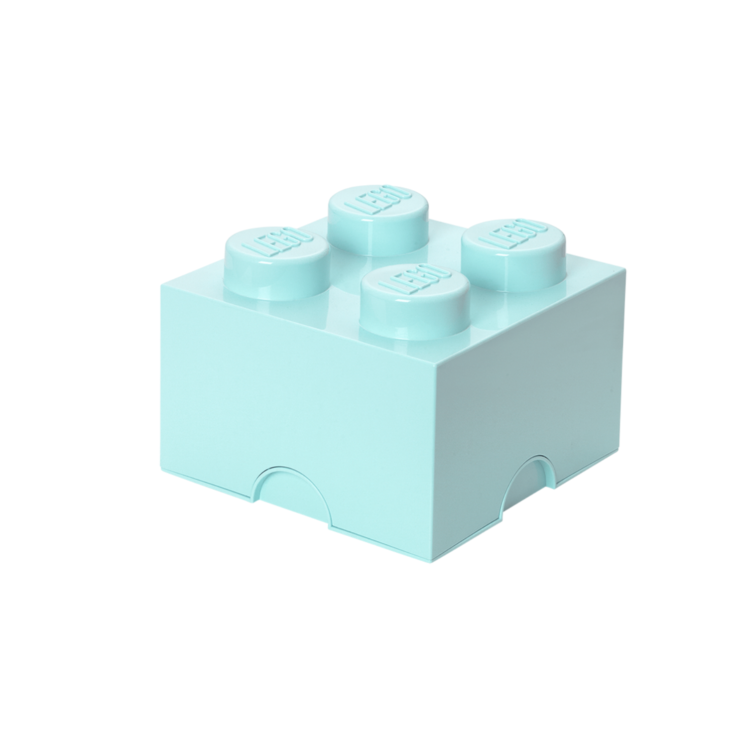 LEGO Storage Brick 4 Stud - Aqua - Hộp Lưu Trữ LEGO 4 Nút Chính Hãng - Góc nhìn khác 3