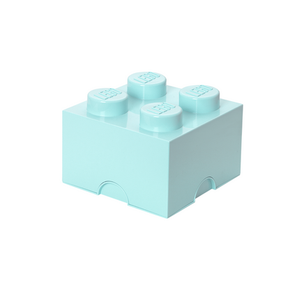 LEGO Storage Brick 4 Stud - Aqua - Hộp Lưu Trữ LEGO 4 Nút Chính Hãng - Góc nhìn khác 3