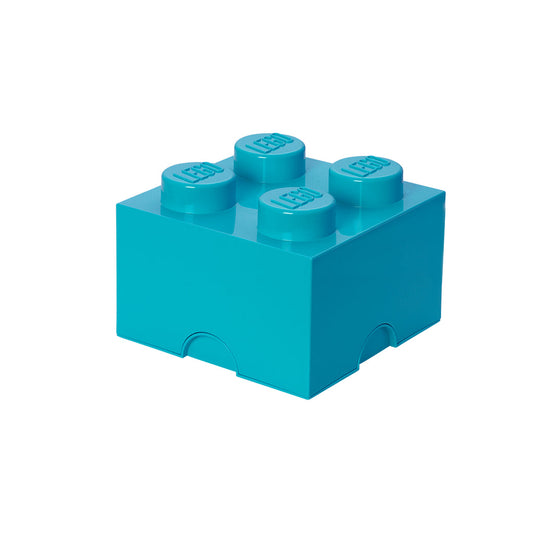 LEGO Storage Brick 4 Stud - Medium Azur - Hộp Đựng Gạch Đồ Chơi LEGO Chính Hãng - Hình ảnh chi tiết 2
