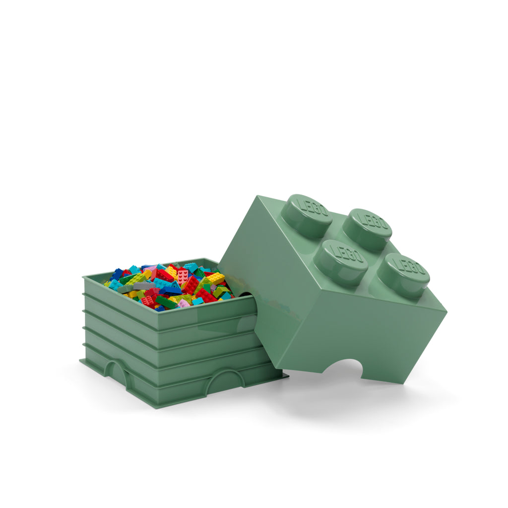 LEGO Storage Brick 4 Stud - Sand Green - Hộp Đựng Đồ Chơi Xếp Chồng - LEGO - Hình ảnh chi tiết 2