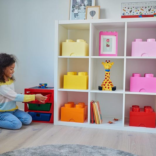 LEGO Storage Brick 4 Stud - Orange - Hộp Đựng Đồ Chơi Xếp Chồng 4 Nút - LEGO - Hình ảnh chi tiết 2