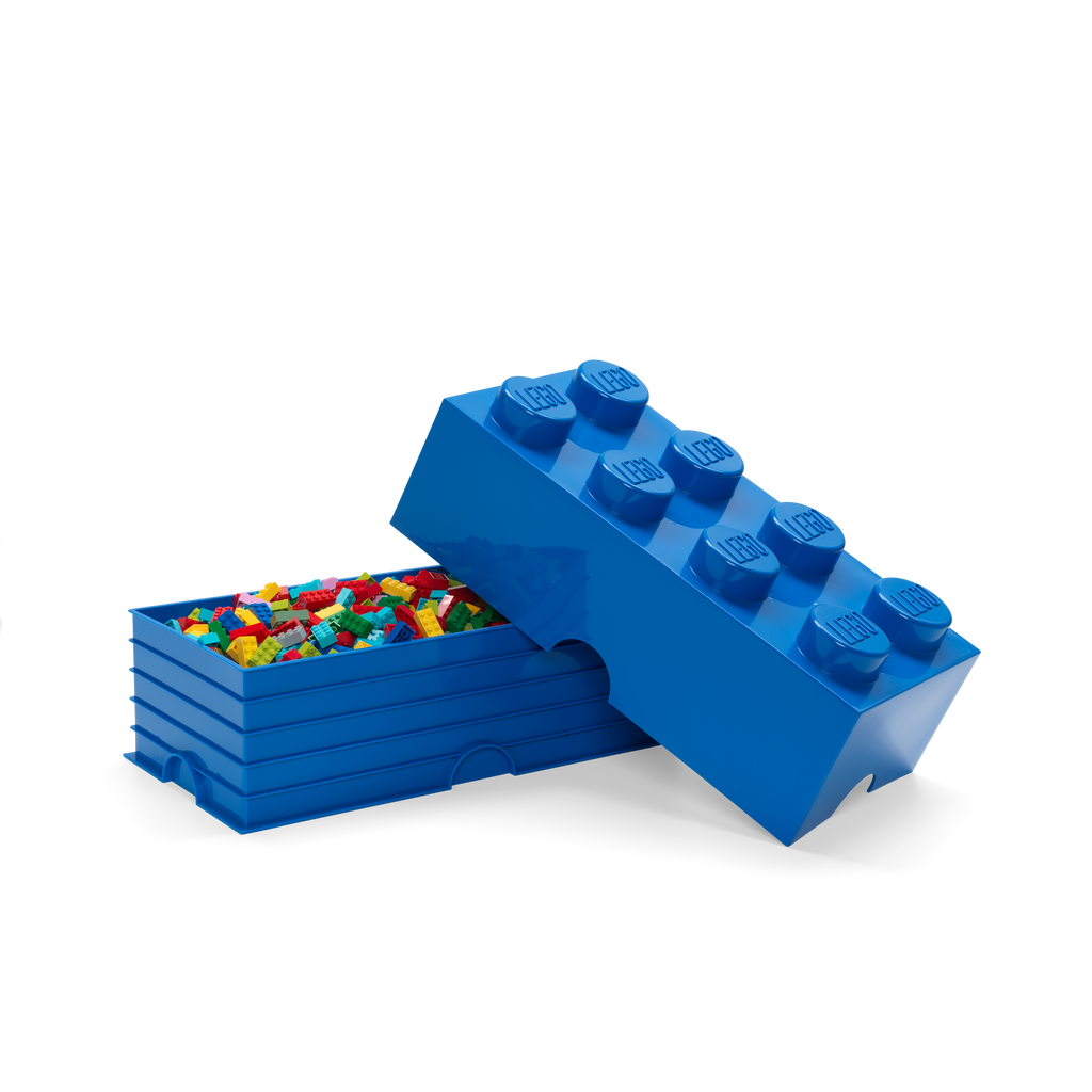 LEGO Storage Brick 8 - Blue - Hộp Đựng Đồ Chơi Xếp Chồng Chính Hãng LEGO - Hình ảnh bổ sung 5