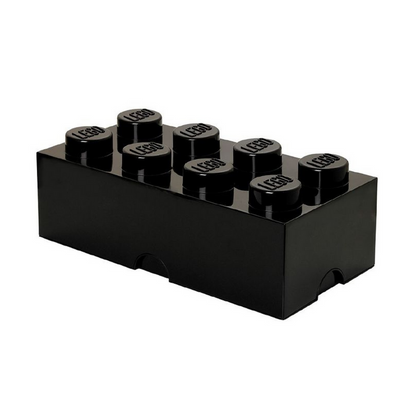 LEGO® Storage Brick 8 - Black - Hộp Lưu Trữ 8 Nút Chính Hãng LEGO - Hình ảnh chi tiết 2