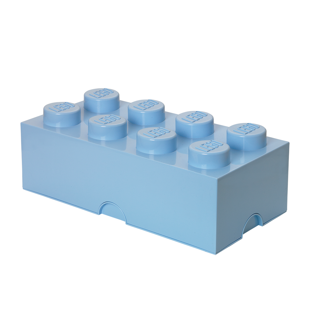 LEGO Storage Brick 8 - Light Royal Blue - Hộp Đựng Đồ Chơi LEGO 8 Nút Chính Hãng - Góc nhìn khác 3