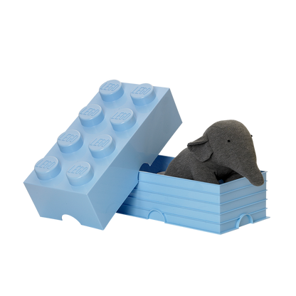 LEGO Storage Brick 8 - Light Royal Blue - Hộp Đựng Đồ Chơi LEGO 8 Nút Chính Hãng - Hình ảnh bổ sung 4